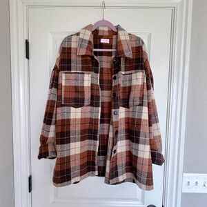 Oversized Pink Lily Shacket